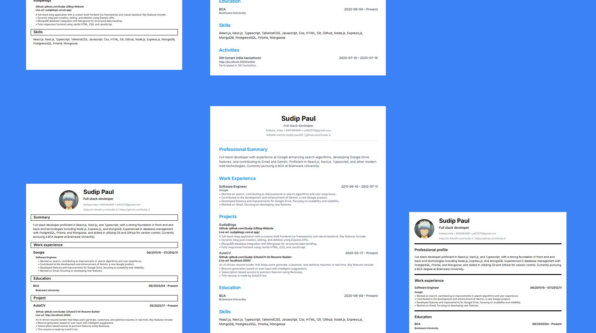 Professional Templates